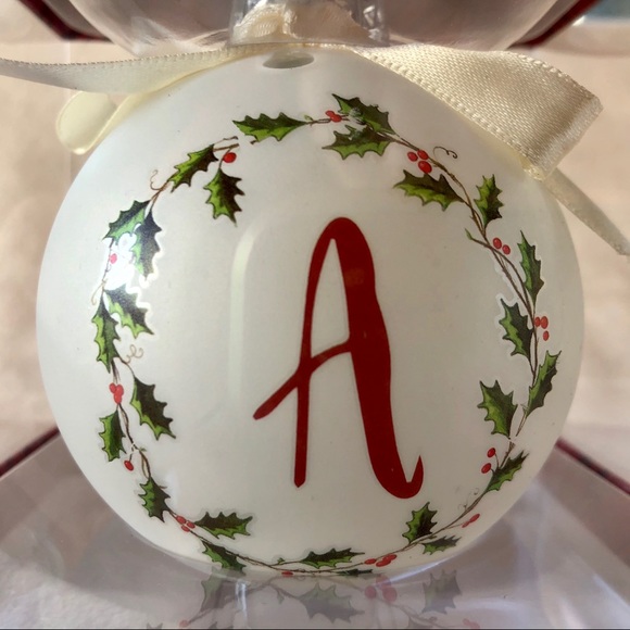 Living Quarters Letter A Monogram Ornament - Picture 3 of 4